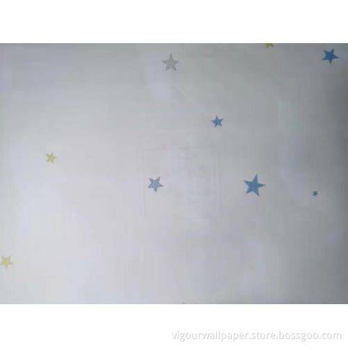 kids design wallpaper star design children room decoration
